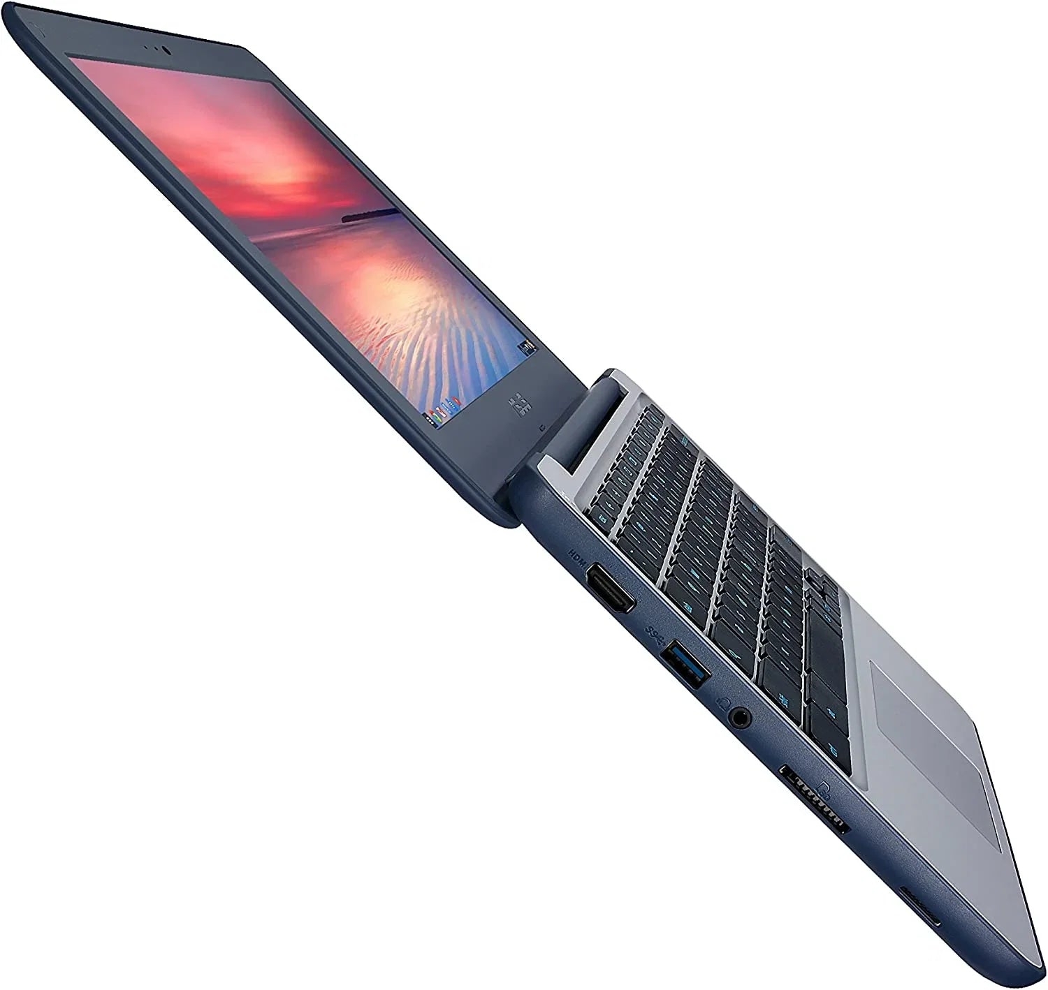 Chrome, Celeron, (Used 1.60 B) SSD Grade Hard Chromebook Drive, DDR3 4GB 16GB Intel Screen GHz ASUS C202SA-YS02, 11" RAM,