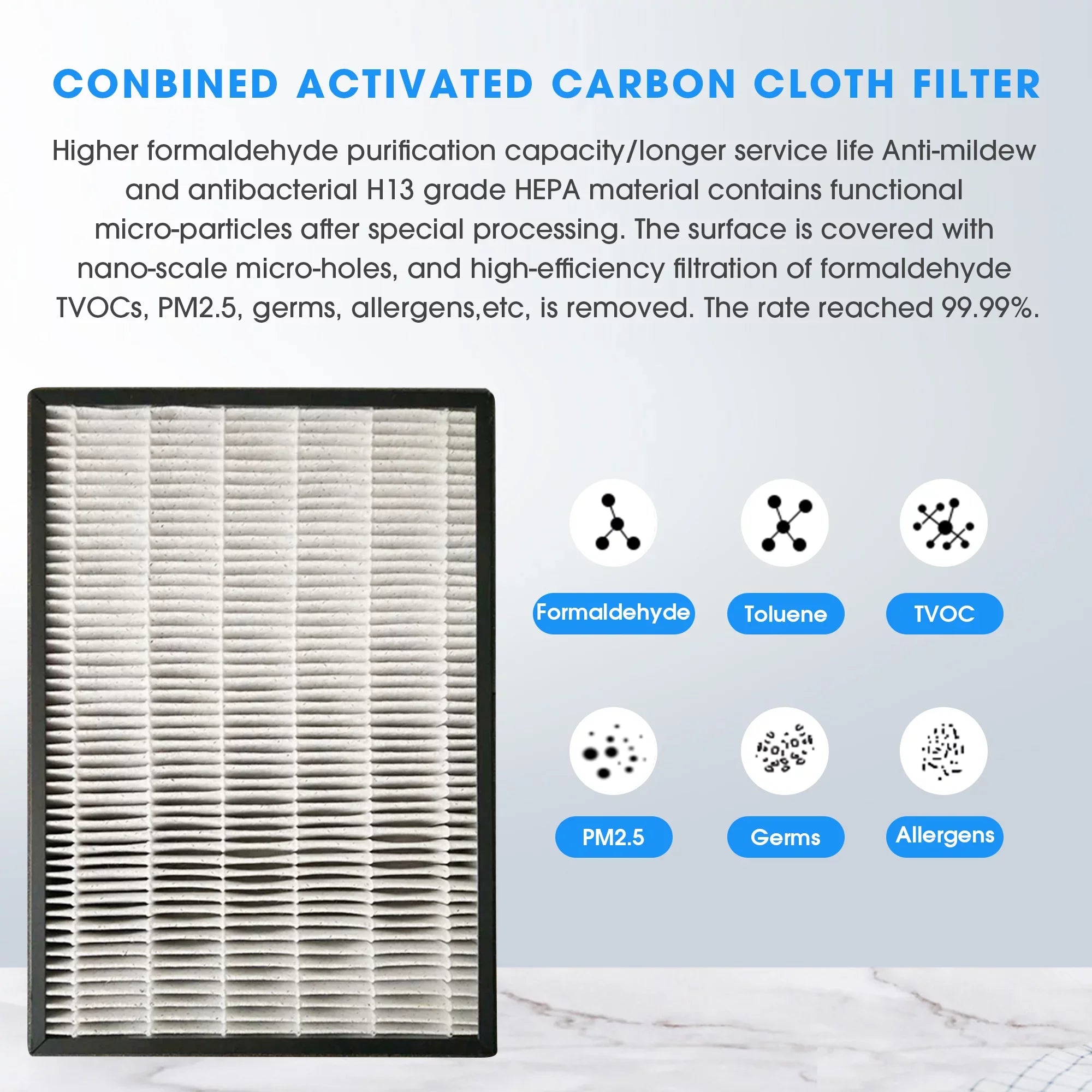 Removal, Dander, Odors. Room HEAP , Allergens, Air True Large Dust, Airborne Captures 99.99% Anself , Particle