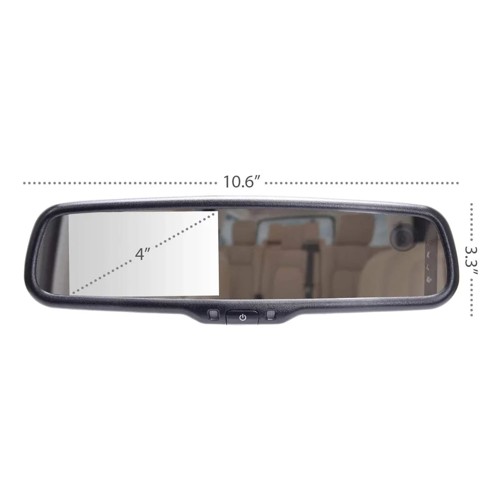 Dash Fit Camera Dual for + View - Tailgaters Rear Backup LCD Security with 4" and Universal Mirror Master DVR Universal HD Cam Safety Enhanced Vehicle Camera