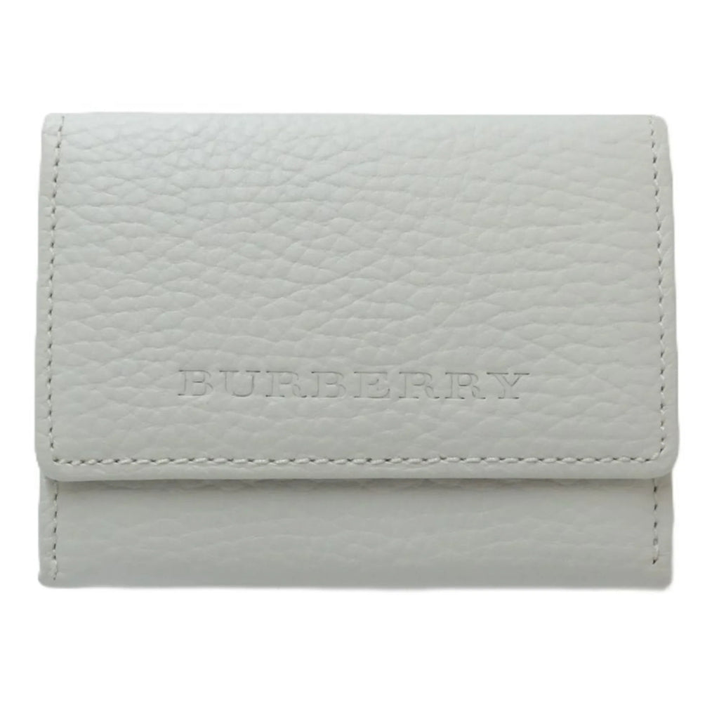 Pre-Owned BURBERRY leather (Good) Business holder case 083535 white card