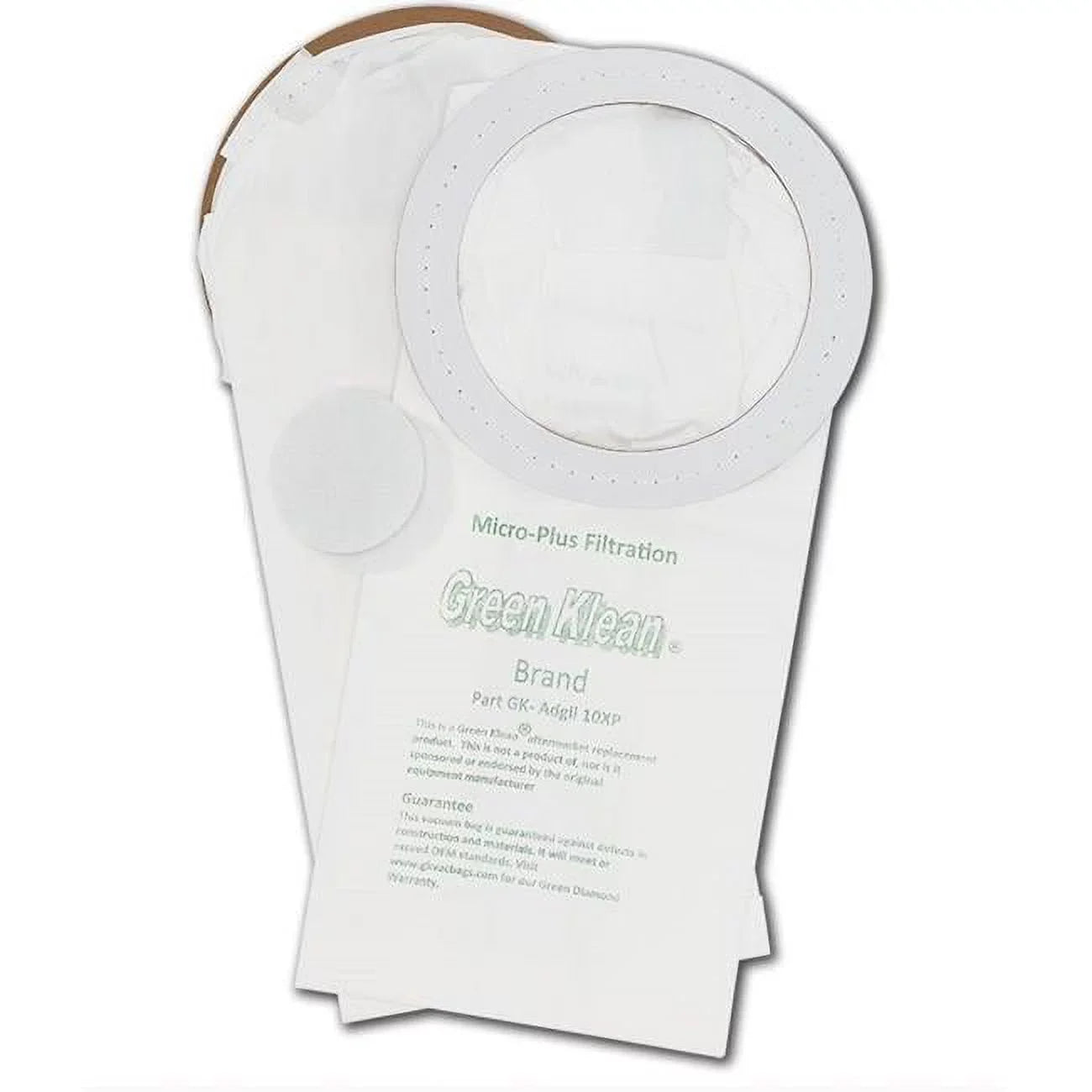 GK-Adgil10XP Bags Advance Vacuum - Replacement Nilfisk 10XP Green per Adgility 10 - Case of Klean Case 10