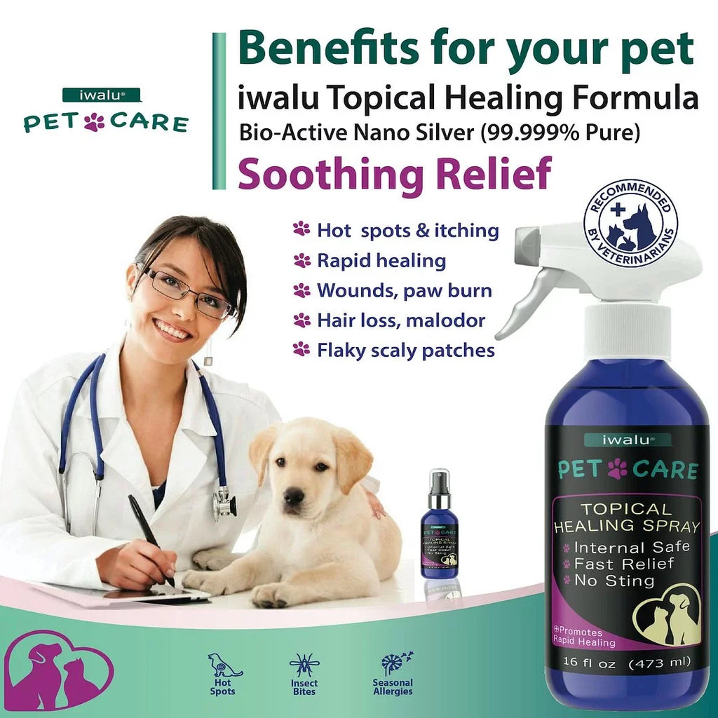 Itchy Relief Spray Anti Relief For And Spot Itch Anti Pet Wound Skin Skin Best Dog Hot Dry Soother Moisturizer Skin Coat Dog Cat Treatment Supplement Allergy Care For Paw Dog Cleaner (16oz) Medication
