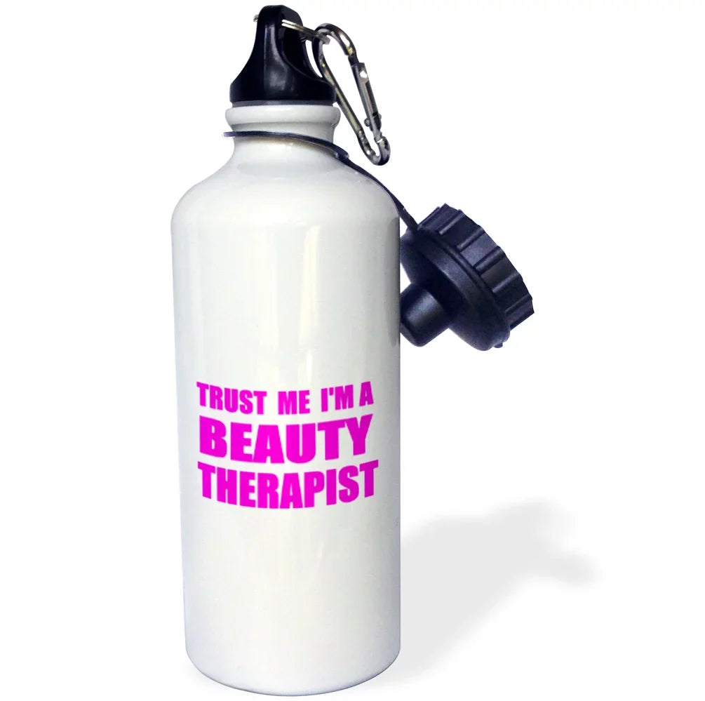 Bottle, funny a Pink. 3dRose Sports me 21oz job beautician Water humor Trust Therapist gift, - Beauty Im