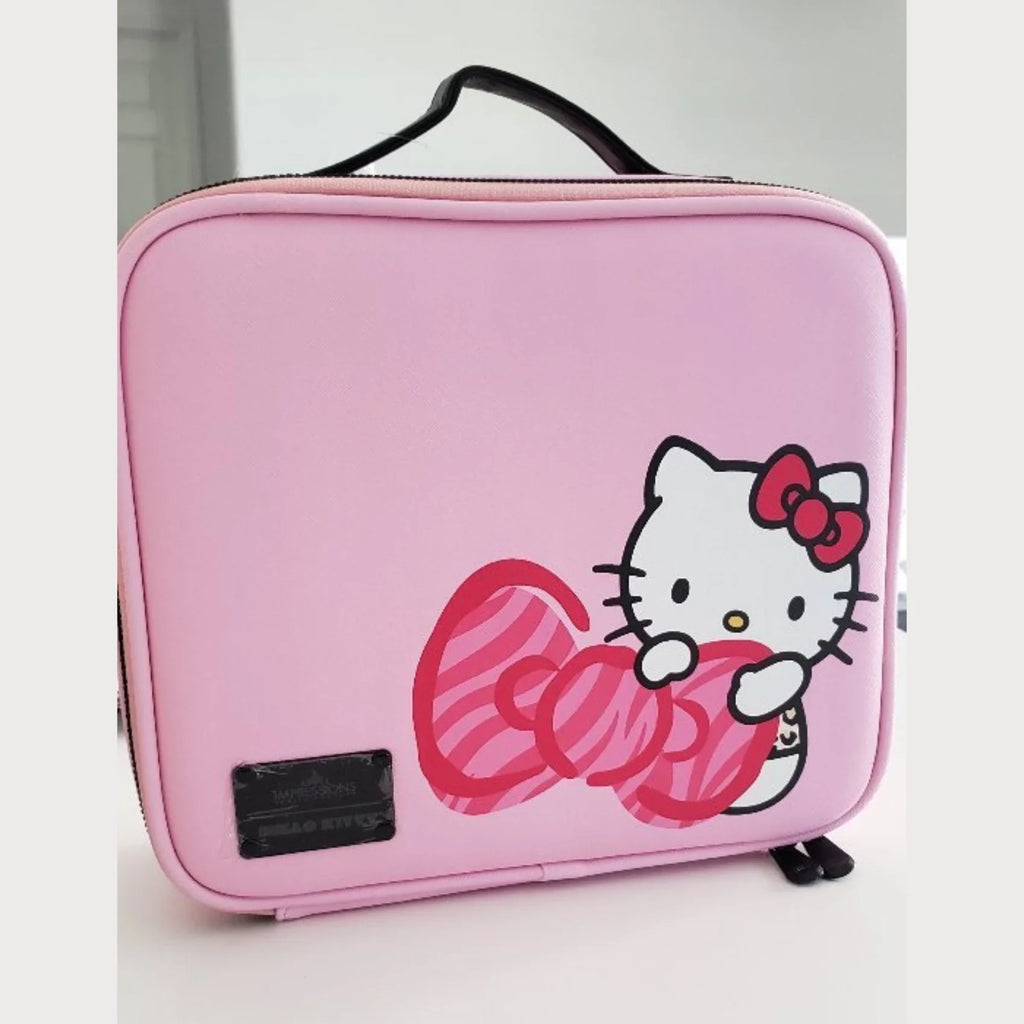 Bag Toiletry Travel Animal) Hello Faux Kitty Leather, Bag Cosmetic Impressions (Pink with Vanity