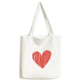 Day Shopping Tote Satchel Bag Canvas Graffiti Casual Valentine's Handbag Heart