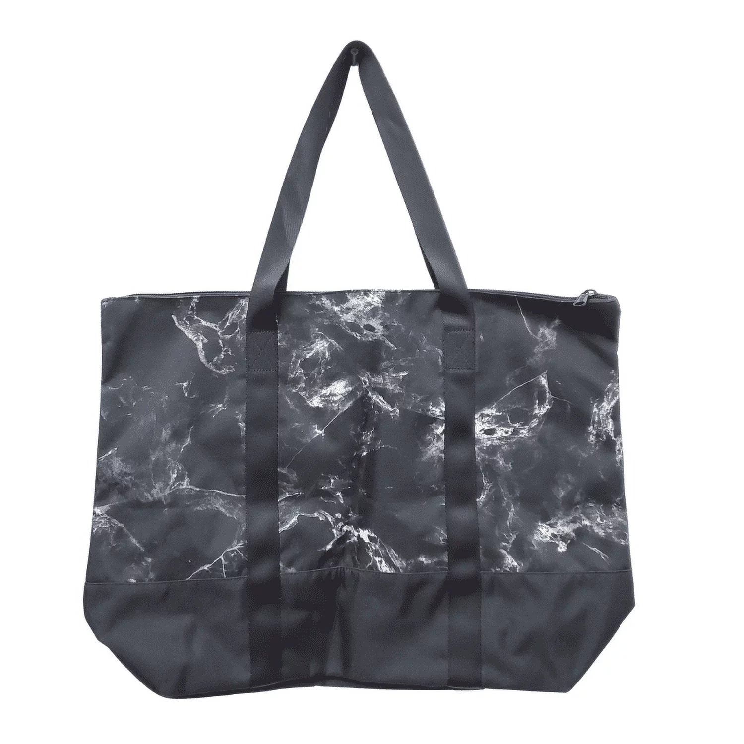 Bag Victoria's Logo Marble Pink Zip Secret Top Black New Tote Book Gym