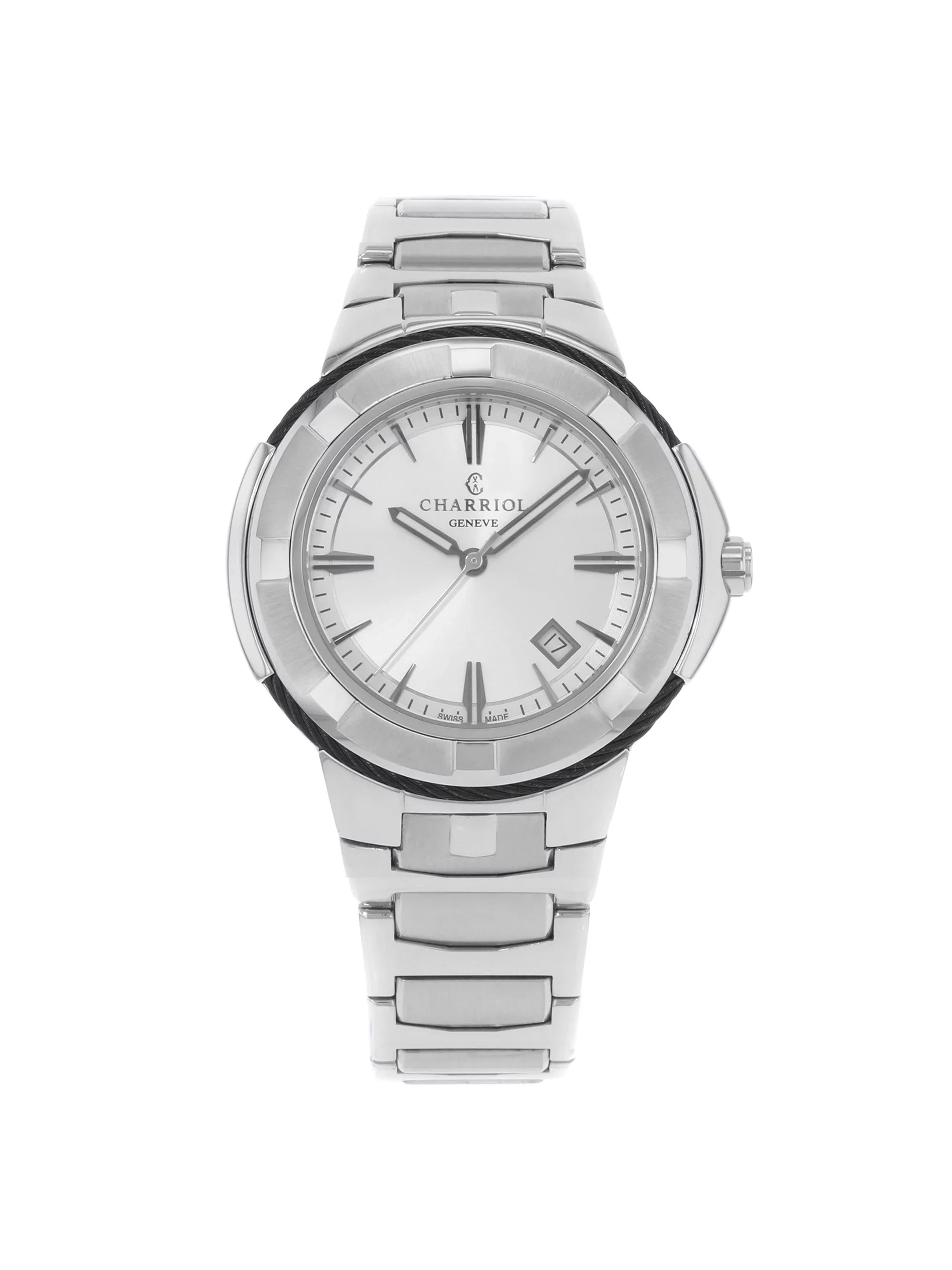 CE443B.930.103 Stainless Steel Dial Celtic Charriol Mens Silver Watch Quartz