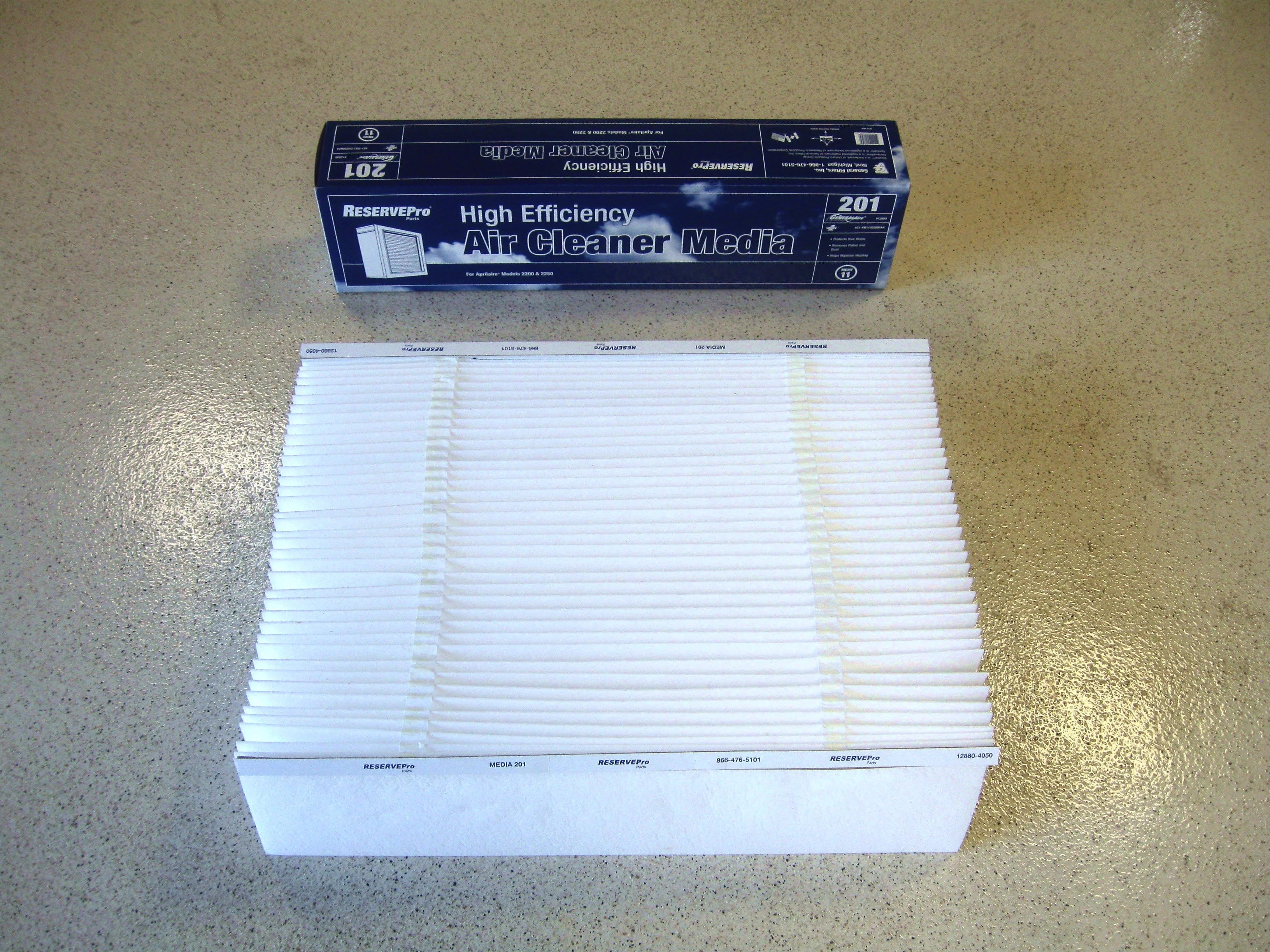 Aprilaire 12880 Filter 201 MERV11 Air 4050 For Replacement Media Generalaire