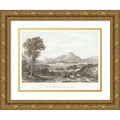 with Lomond Unknown Framed Print Double Ornate Matting of Museum Titled Gold Loch View 14x12 Wood Art -
