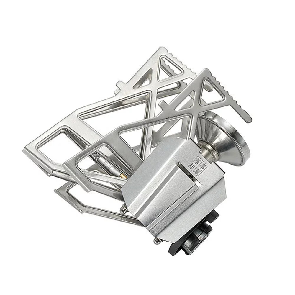 Stainless Steel Andoer Stove, Hiking and Backpacking Stove for Camping Gas Picnics 3300W Collapsible