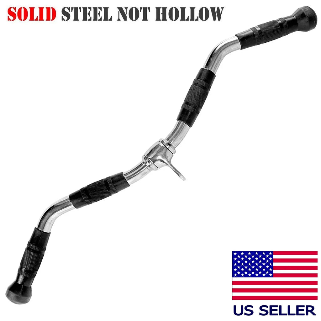 handle attachment down machine men 30 curl pushdown triceps tricep for tricept bar Fitness Maniac inches workout gym accessories exercise bar home attachments cable pull