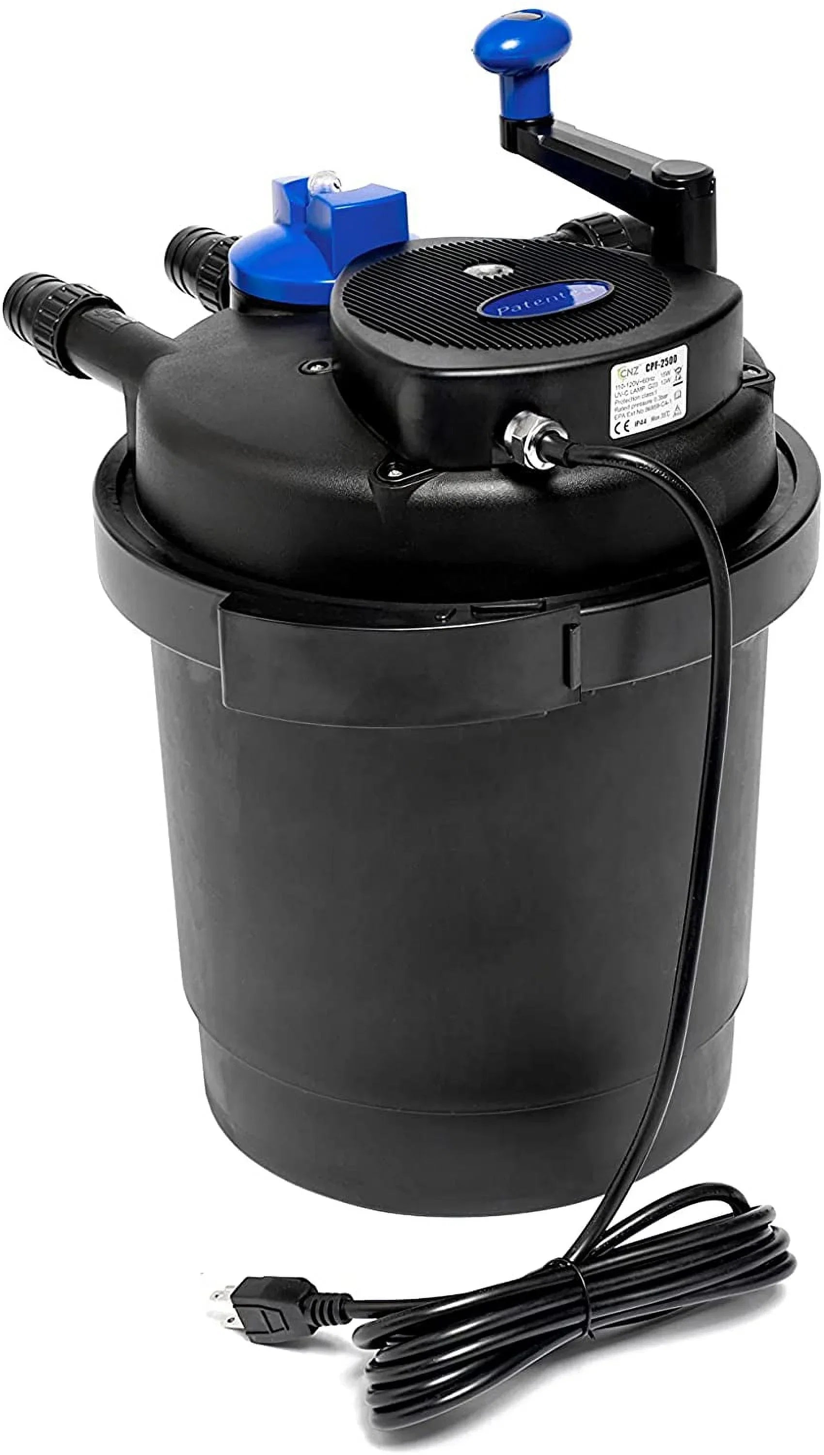 Pressure Bio CNZ CPF-2500 13w Clarifier, Filter Up Pond with to 1600 gallons