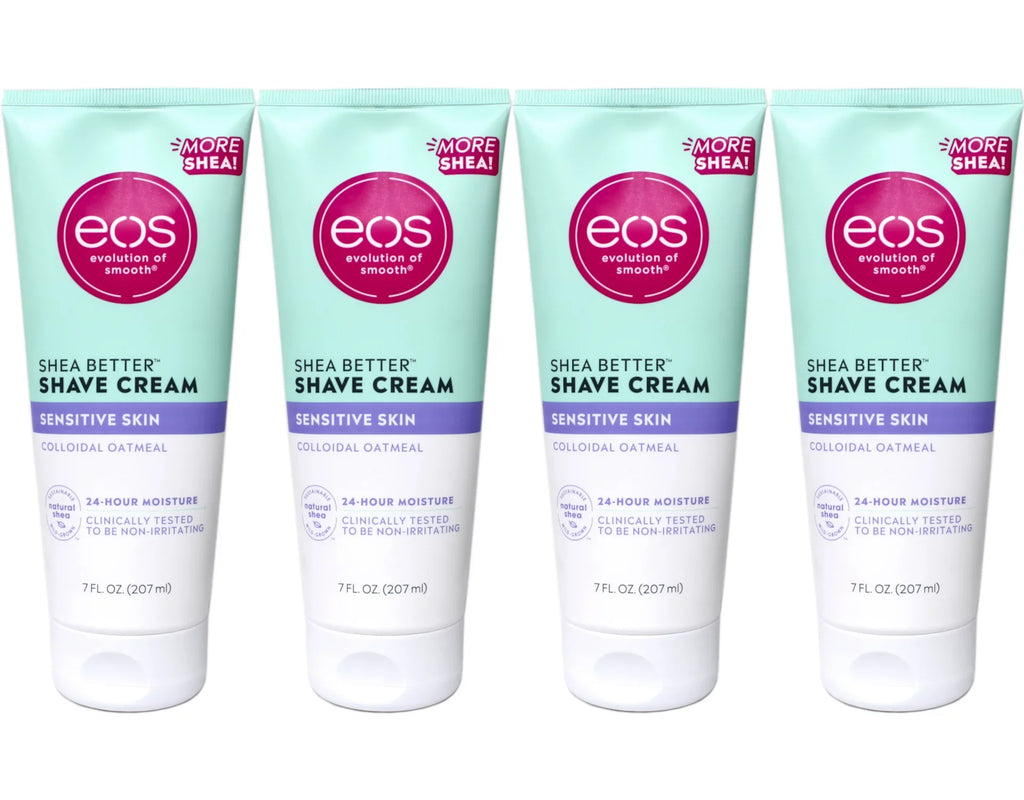 Pack Shave Sensitive oz fl 7 Shea Oatmeal Better eos 4 Colloidal Skin of Cream