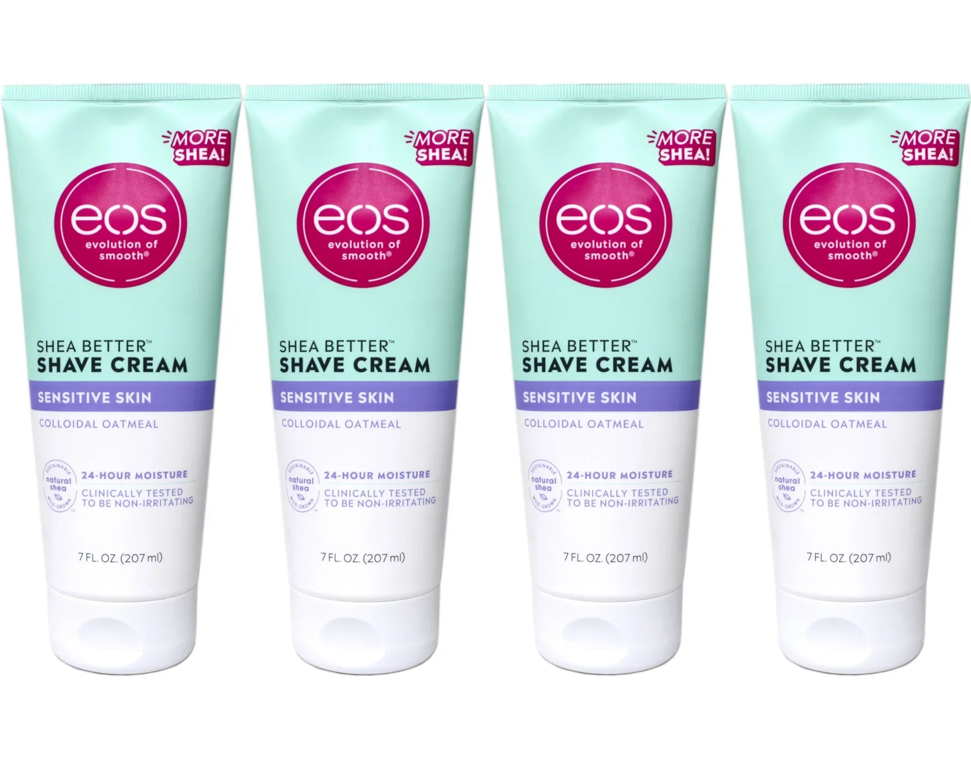Pack Shave Sensitive oz fl 7 Shea Oatmeal Better eos 4 Colloidal Skin of Cream