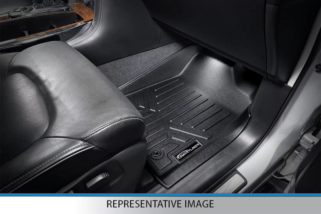 Set Expedition, Ford Black Center 2nd Seats Liner Bucket without for Row 2011-2017 Floor Smartliner Cargo Console & with SA0183-B0303-D0183 Mats