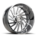 125CB HD LUXXX 26X14 8X165 PRO 1 WHEEL POLISHED HORNET LHD FORGED -76ET HIGH