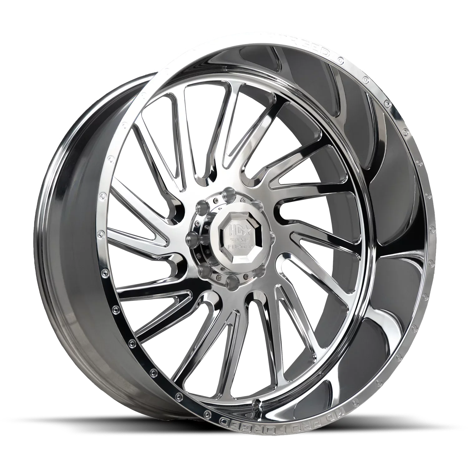 125CB HD LUXXX 26X14 8X165 PRO 1 WHEEL POLISHED HORNET LHD FORGED -76ET HIGH