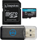 Works Go Cl 10 Dash V1, SDXC ro V1GW 128GB V5, Camera Canvas Kingston Rexing with (SDCG3/128GB) V1-4K, Plus