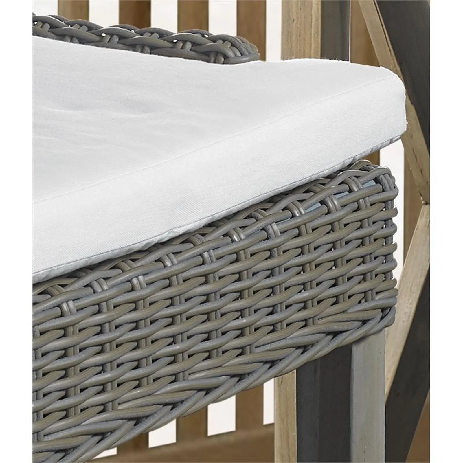 Padma's in Plantation Wicker Counterstool Kubu Alfresco Gray Patio