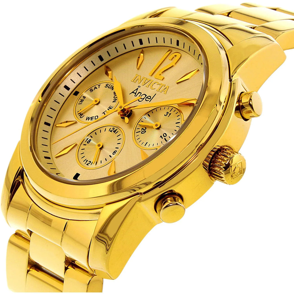 Women's Watch Angel Gold Invicta Stainless-Steel Quartz Fashion 12551
