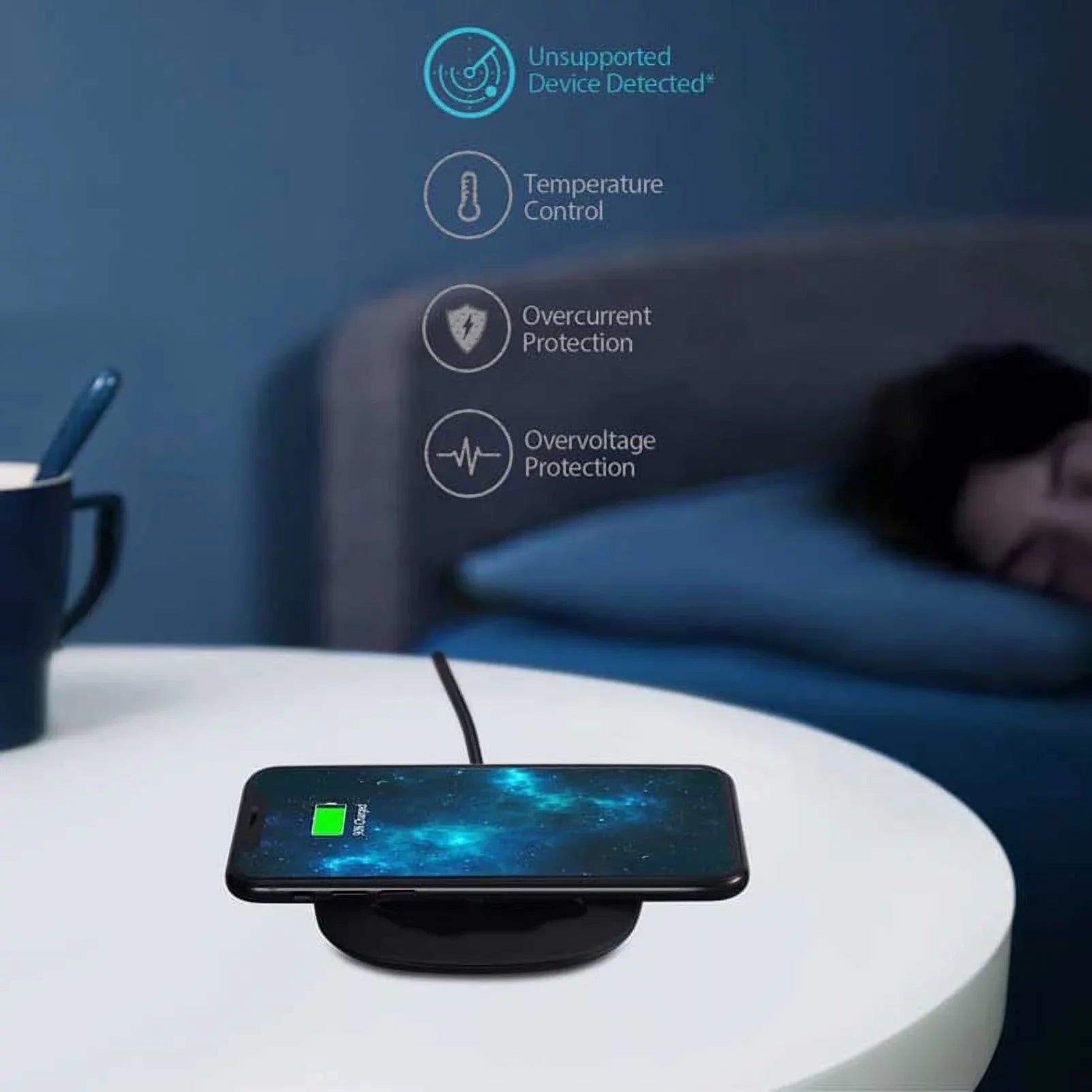 Phone Home K3K Razer Charging Ultra Wireless 10W Wall 2 S8 Edge+ Nokia - S8+ S6 AC Slim 1020  Charger USB S9+ Galaxy w Compact Lumia S9, Edge - Fast S7 Pad Charger 18W for Fast Adaptive