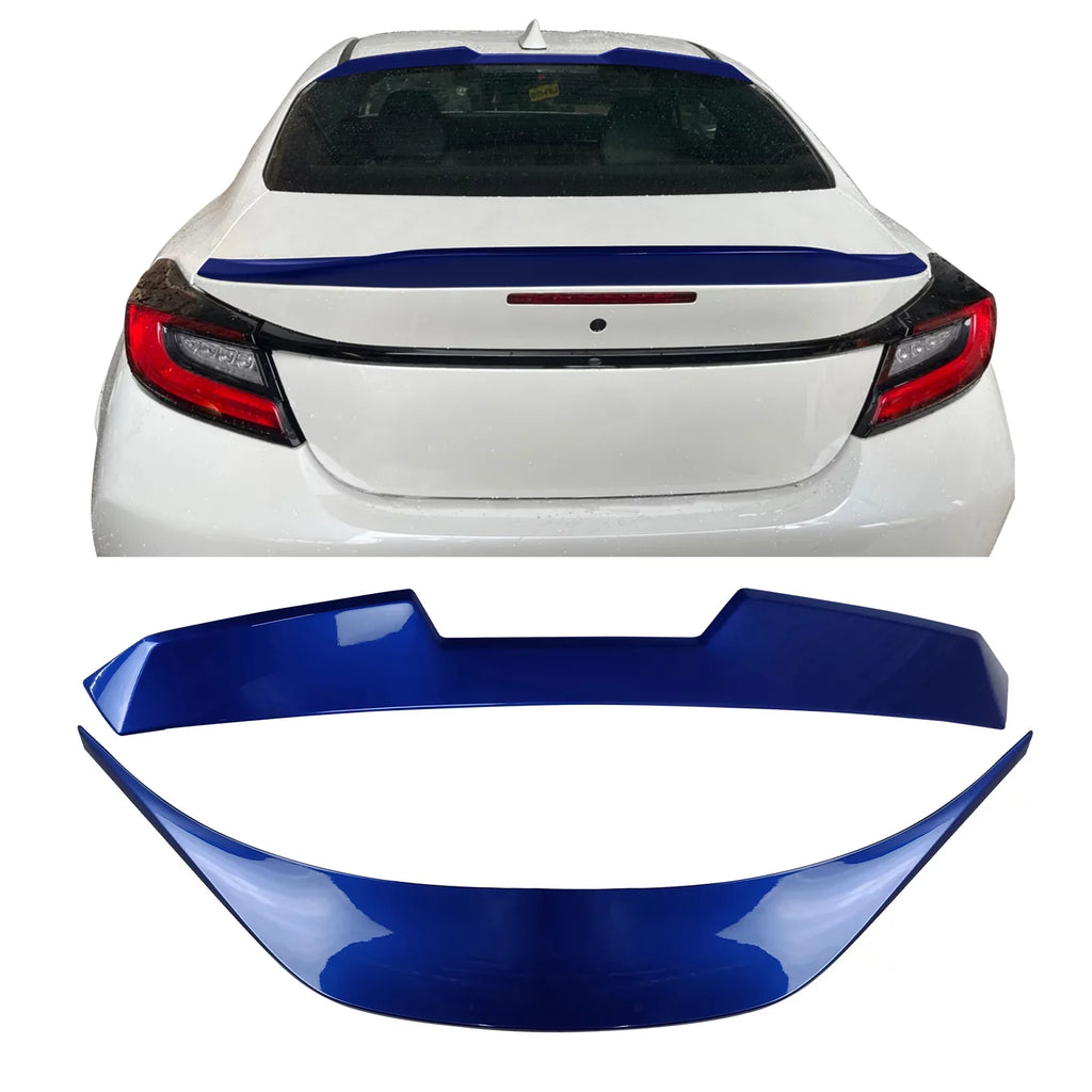 Window Wing ABS Wr Style With Blue Spoiler Rear Compatible Painted + Toyota Pearl/World Rally Trunk Visor Ikon + Motorsports Blue TRD Trunk #K7X Spoiler BRZ V Style GR86, Roof Subaru 2022-2023