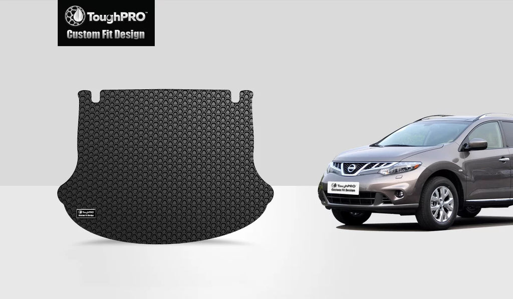 with - Duty All ToughPRO - Weather - NISSAN Mat Cargo Compatible Heavy Black 2013 in (Made - USA) Rubber Murano