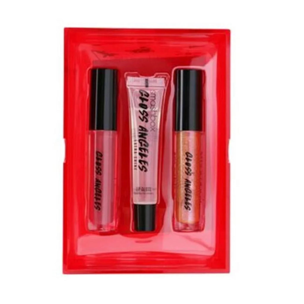 Crystal .34 Gold with Clear, TRIO: ANGELES Midtone Smashbox Berry Rose GLOSS Box oz Shimmer, fl Reusable
