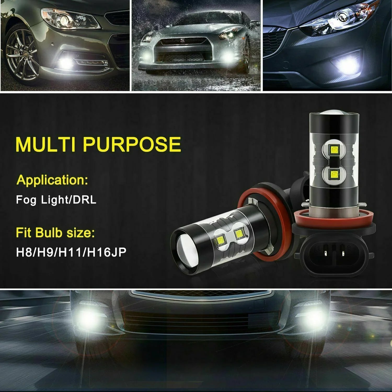 HID H8 Bulbs Headlight H11 CX-5 4pcs Fog 2018 Led Lights SKN D4S for Mazda