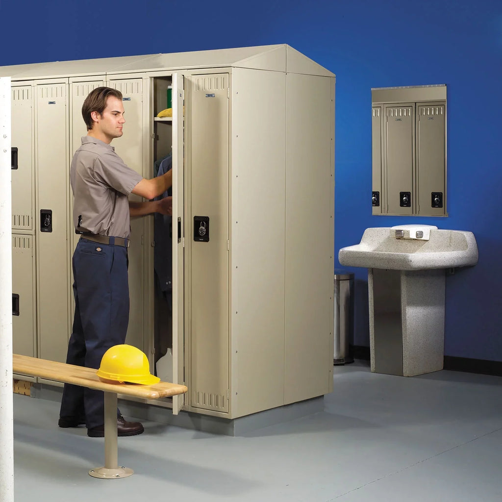 36w 72h, Tennsco Gray Double x x 18d Medium Tier Locker, DTS121836CMG