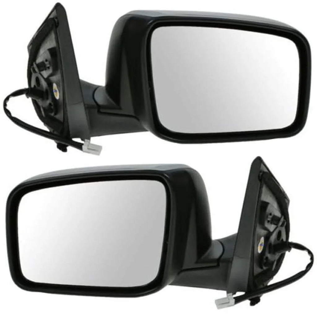 Rogue Heated Power PAIR Mirror w/o-Side View Camera View Rear 08-15 SET Door For