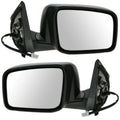 Rogue Heated Power PAIR Mirror w/o-Side View Camera View Rear 08-15 SET Door For