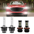 HID H8 Bulbs Headlight H11 CX-5 4pcs Fog 2018 Led Lights SKN D4S for Mazda