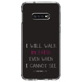Clear S10e Cannot 5:7 Case  I for Faith DistinctInk TPU - Screen) Tempered (5.8" By Corinthians When Back, See Acrylic Bumper, - Protector 2 Galaxy Hybrid Screen Walk - Even Shockproof Glass