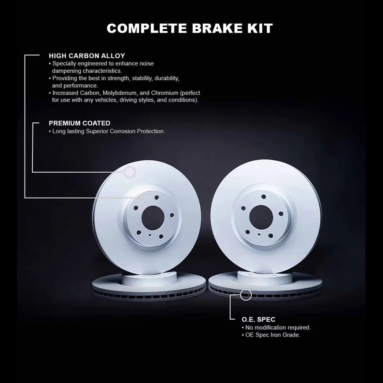 Coated Concepts R1 2013-2014 Wdpn2 SRT-4 Concepts Brake 39029 2008-2009 CHRYSLER Rotor CALIBER R1 Fits 200, DODGE select: Carbon