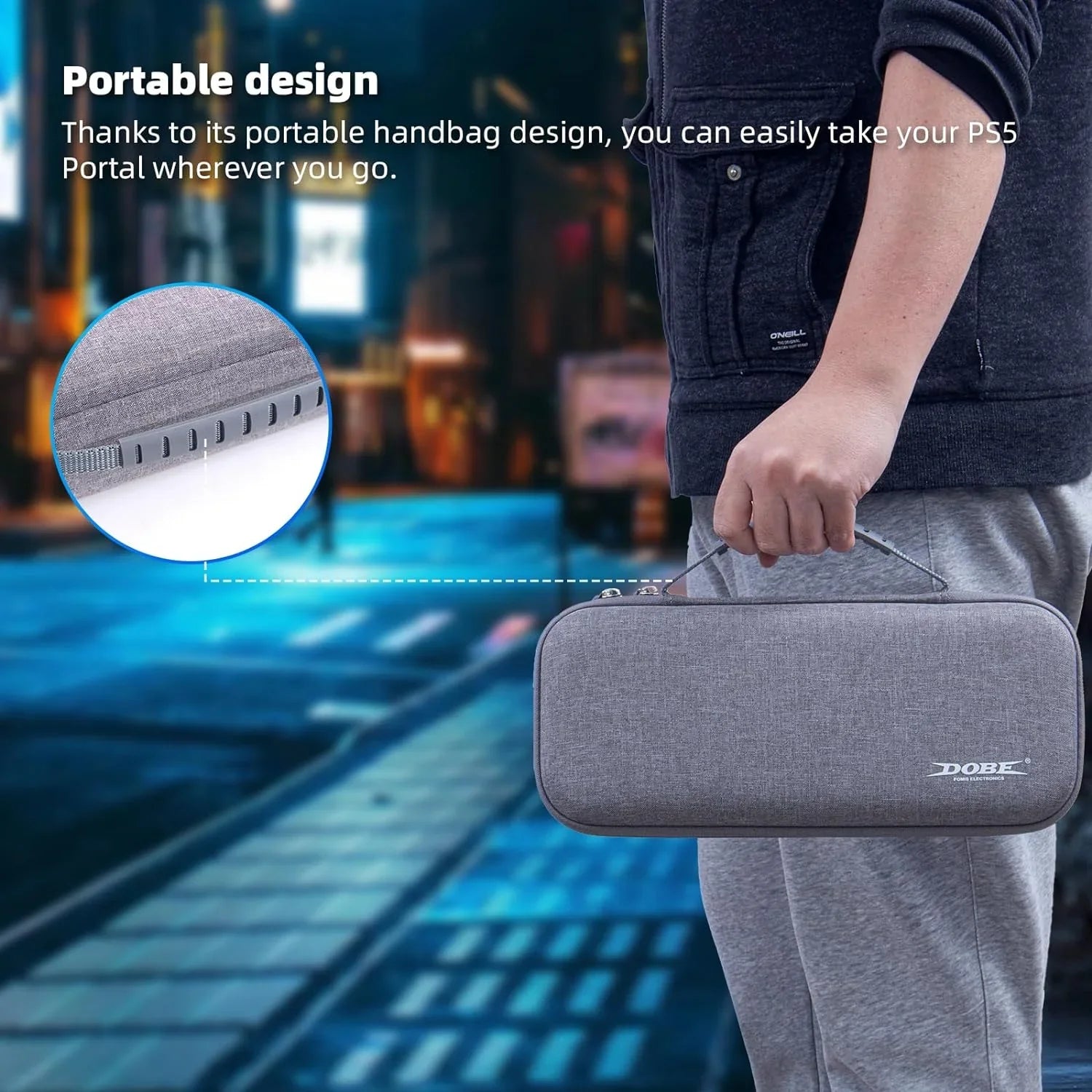Travel Remote with Portal Compatible Portal-Shockproof Playstation PS5 Playstation Carrying Accessories Anti-Scratch, for Kothab Protective Portal Cover Player, Storage Case Case