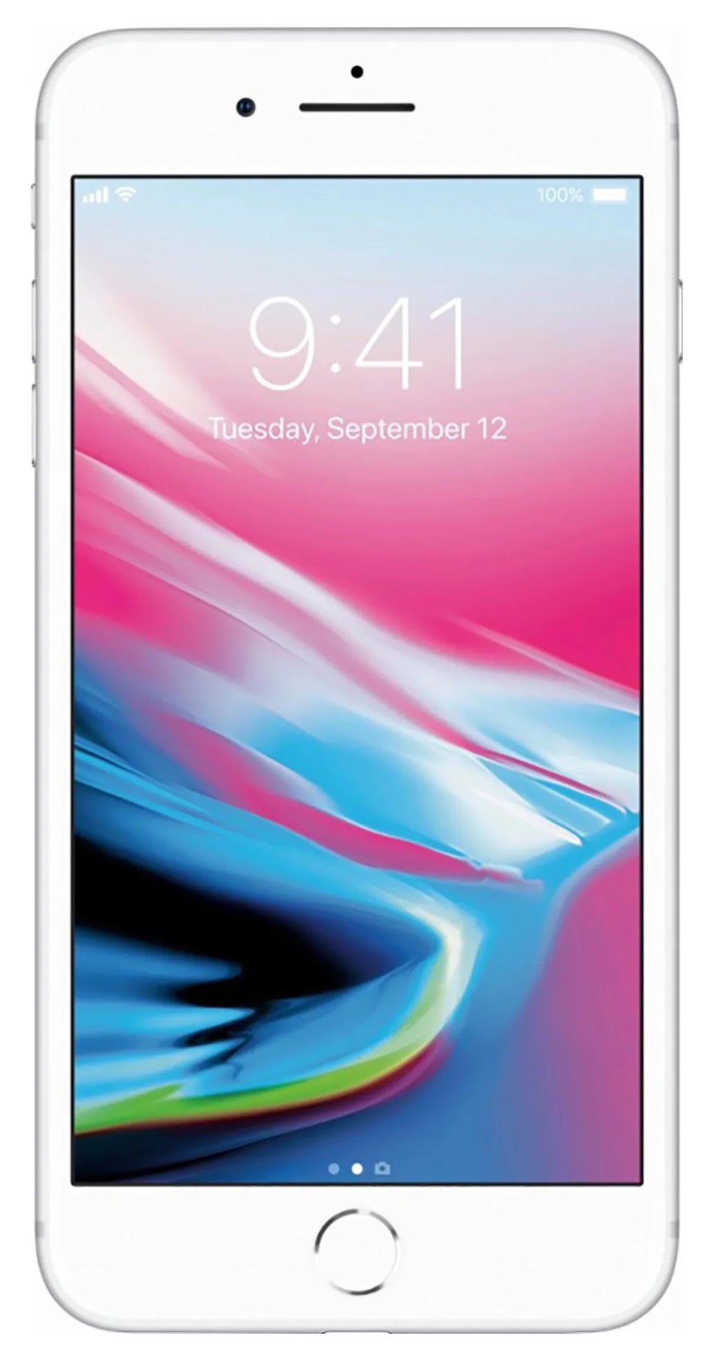 Plus 64GB  iPhone Dual w/ Good Camera 8 Unlocked GSM Silver 12MP Phone Condition) - - (Used