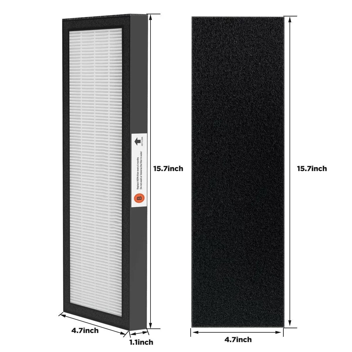 GermGuardian SimPure FLT4825 Guardian Germ B Filter 4800, FLT-4800 HEPA 6 Pack FLT For