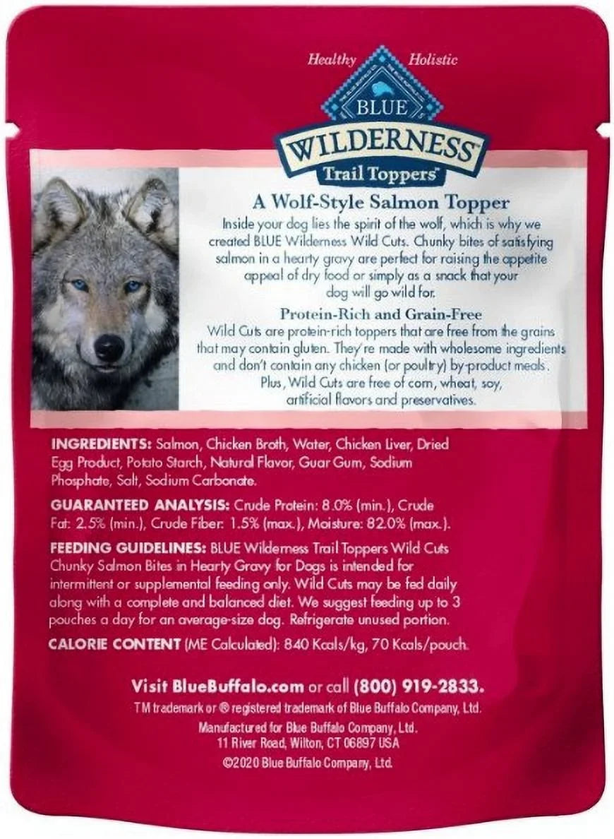 oz) Supplies] 3 Paste Treats, Blue Soft Buffalo Gravy Dog Salmon oz in Wilderness Cuts 9 (3 Wild [Dog And x Trail Toppers