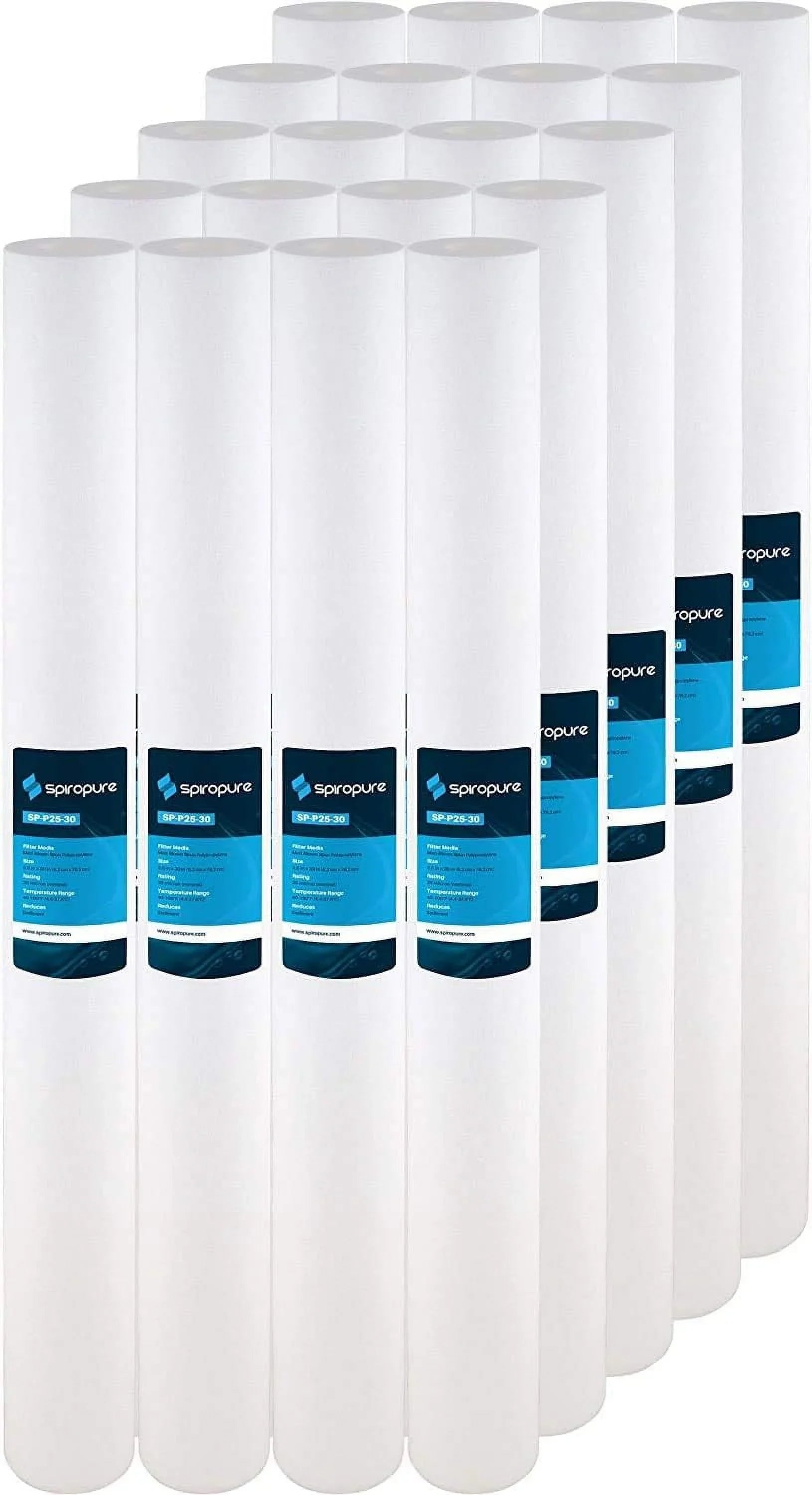 '-Blown Of (Case 20) 155224-43 SDC-25-3025 Spun Cartridge Sediment Water Filter 25 Micron Polypropylene P25-30