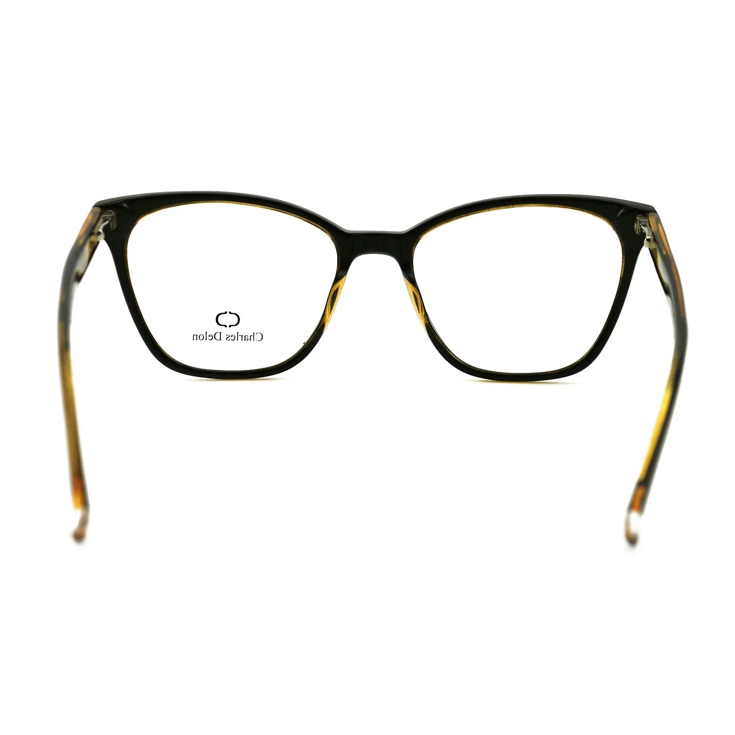 142 Eyeglasses 54 by Black/Gold Delon Cat Womens Eye 18 Frames Charles