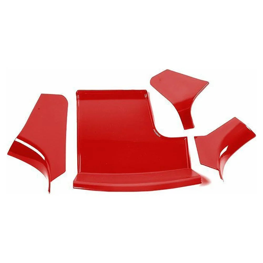 Panel Center Console Red Trim Storage Shift ABS Teledu Gear
