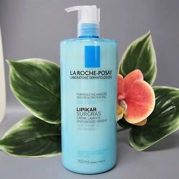 WASH 750ml/ ROCHE PUMP LIPIKAR 25.4oz w/ SURGRAS CREAM POSAY LA