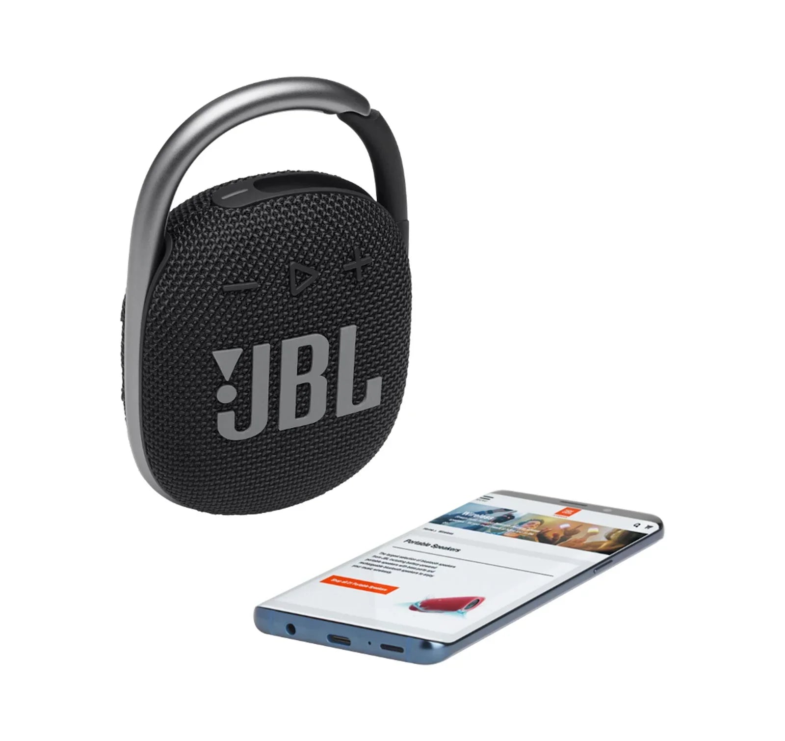 Black 4 Clip Kit divvi Case Bluetooth JBL and Speaker