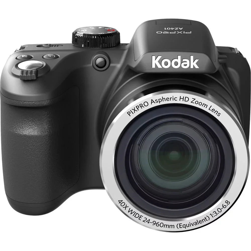 Battery Extra (Black) LED Camera Digital + Kodak Kit AZ401 + PIXPRO 128GB -