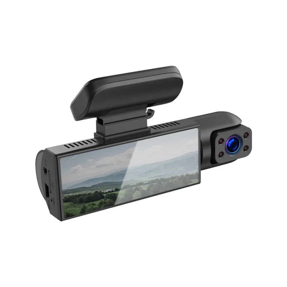 Dash Cam Jahyshow Camera G-Sensor Video DVR Front w/ Dual Inside Car Lens Recorder 1080P