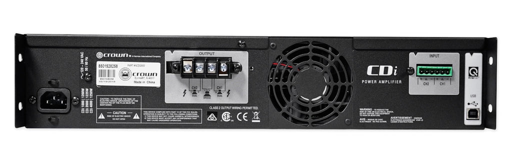 Front+2) Crown Commercial 800w 70V Speakers JBL CDi2000 Amplifier+10) Background