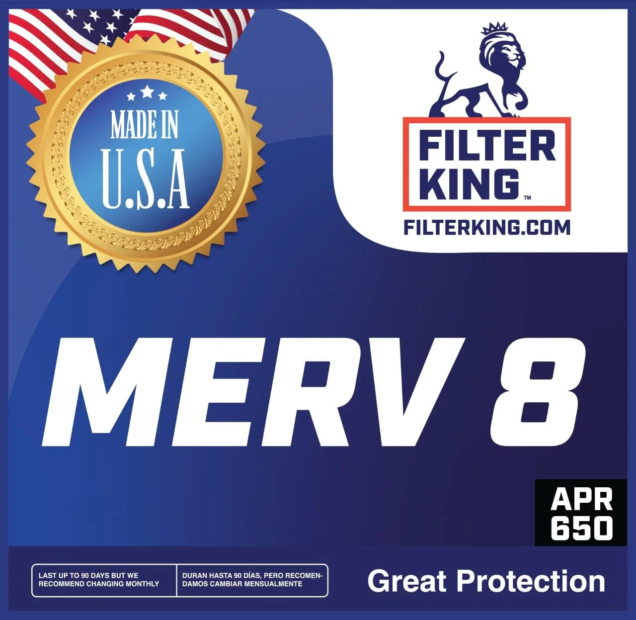 | Actual Air Size: HVAC 17 A/C 4-PACK .75" 8 x Filter | 38.5 MERV 17x38.5x1 Filters | MADE Furnace Filter x USA Pleated King IN |