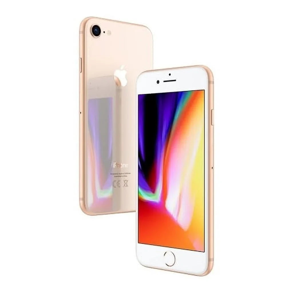 ) (Refurbished) iOS,Gold (Certified 64GB 4G 8  iPhone Restored AT&T LTE
