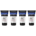 Dye-Free, Daily Irritation, Conditioning Neutrogena Razor Facial fl. Shave Exfoliating Less 4.2 Face And Skin Cleanser (4-Pack) Defense oz for Smoother Scrub, Men Razor